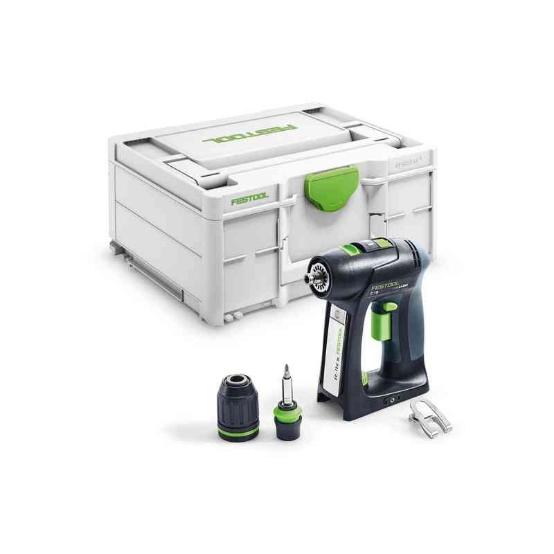 Perceuse-visseuse - FESTOOL C18 Basic 576434 - 18 V Li-ion
