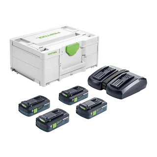 Set énergie - FESTOOL 577104 - SYS 18V 4x4,0/TCL 6 DUO