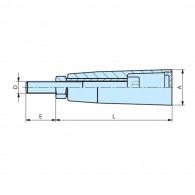 Poignée droite filetée - APAAX 6363015 -  M8 - plastique