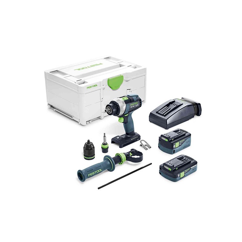 Perceuse-visseuse - FESTOOL TDC 18/4 5,0/4,0 577649 - 18 V Li-ion