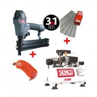 Lot compresseur -agra-cloueur - SENCO HNS5015P - rallonge 5 m