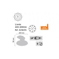 Ponceuse orbitale - GP GP4642 - 5 mm - pneumatique - ø 150 mm