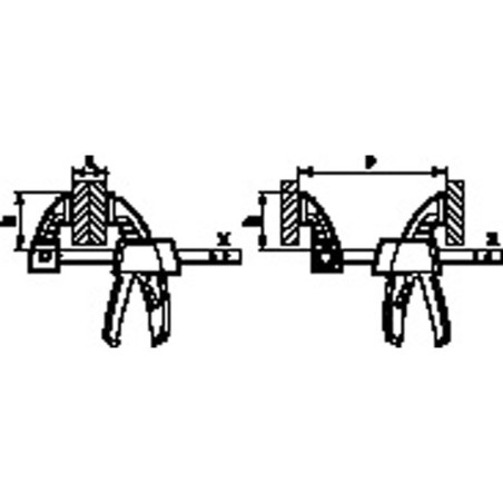 Presse une main - BESSEY EZS45-8 - serrage 450 mm