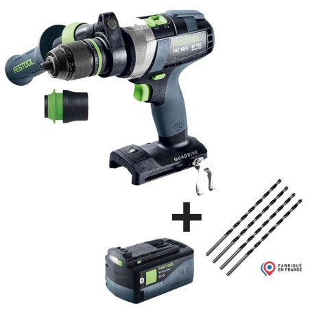 Perceuse-visseuse - FESTOOL TDC 18/4 I-Basic 575601 - 18 V Li-ion