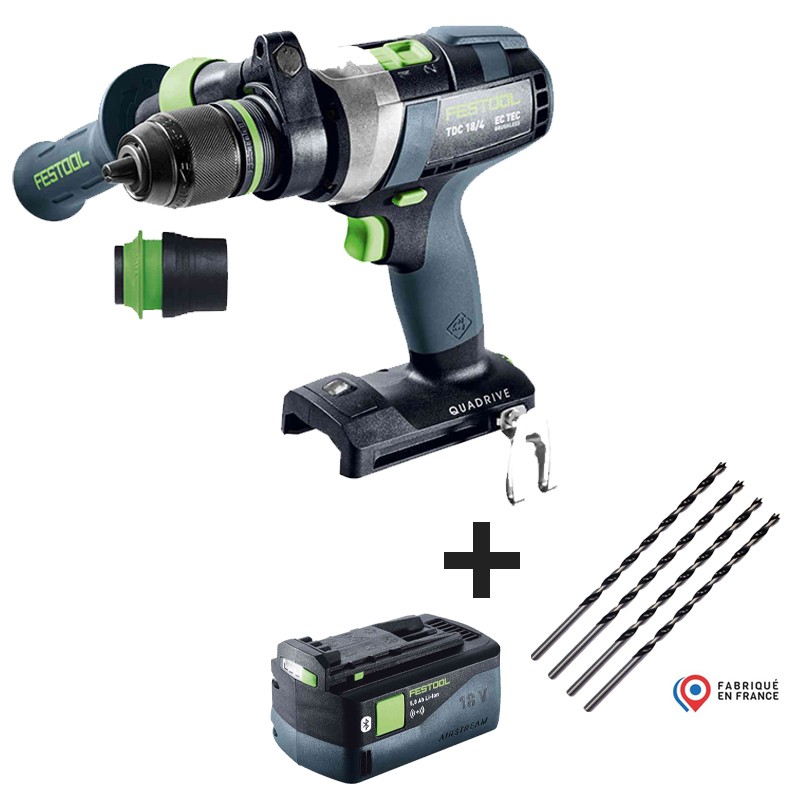 Perceuse-visseuse - FESTOOL TDC 18/4 I-Basic 575601 - 18 V Li-ion
