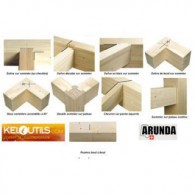 Gabarit complet - ARUNDA 50B Maxi - butées droites - la paire