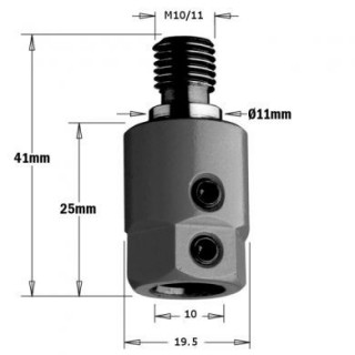 Mandrin de perçage - CMT 30500001 - Ø 10 - M10 - droite