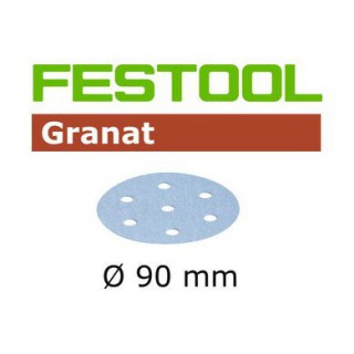 Disque abrasif - FESTOOL 497366 - Ø 90 mm - grain 100 - Bte 100