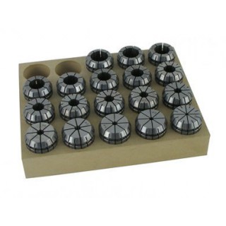 Pinces de serrage - GEDIMO ER32 - de 3 à 20 mm - 18 pièces