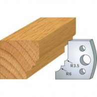 Couteau - LEMAN 800.019 - 1/4 de rond talon - la paire