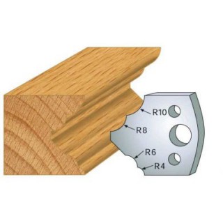 Couteau - LEMAN 800.125 - multi 1/4 de rond - la paire