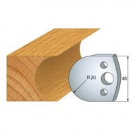 Couteau - LEMAN 800.131 - congé de 20 mm - la paire