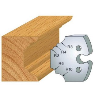 Couteau - LEMAN 855.220 - 1/4 de rond multiple - la paire