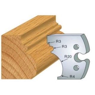 Couteau - LEMAN 855.243 - grand cadre régence - la paire