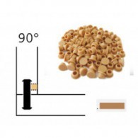 Capuchon - LAMELLO 01335283 - 90° - RAL1011 hêtre - Bte 100