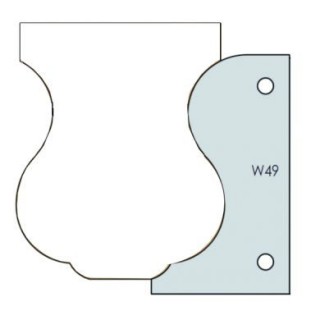 Plaquette - ELBE W49 - 60x34,5x2 mm