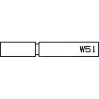 Plaquette RAINURE - ELBE W51 - 28x12x EP4 mm