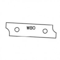 Plaquette - ELBE W80 - 46,5x12x1,5 mm