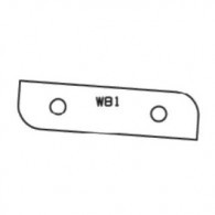 Plaquette - ELBE W81 - 46,5x12x1,5 mm